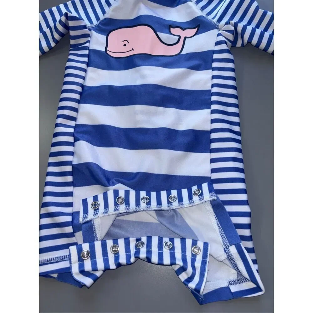 Vineyard vines target rashguard 6-9 Months nautical striped